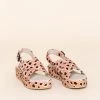 Intentionally Blank SUM FLATFORM SANDAL Peach Cheetah SHOES