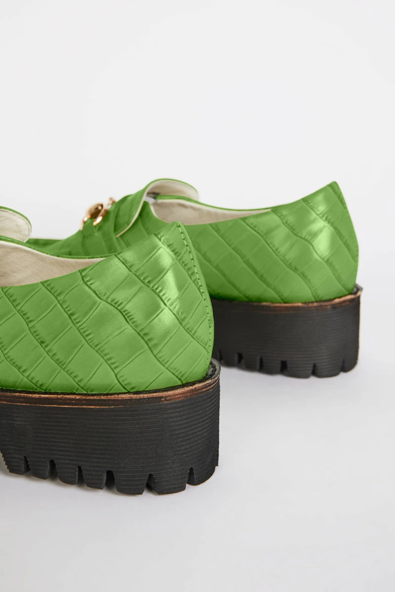 Intentionally Blank HK-2 Loafer Apple Green 7 Intentionally Blank HK-2 Loafer Apple Green