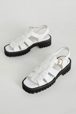 Intentionally Blank NEW SHOES HADDIE FISHERMAN SANDAL White