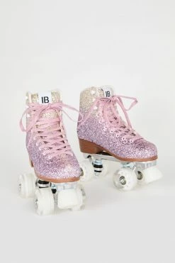 Intentionally Blank PRE-PARTY ROLLER SKATE LILAC GLITTER