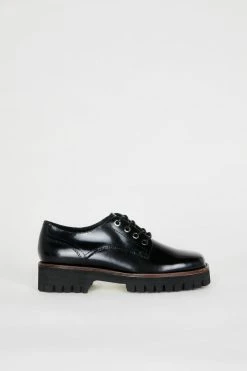 Intentionally Blank QUEEN STREET OXFORD Black LOAFERS