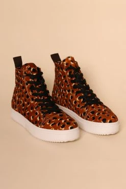 Intentionally Blank JAKE HI TOP Tan Cheetah