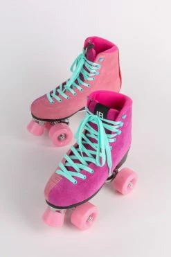 Intentionally Blank IB ROLLER SKATES PLUS ONE ROLLER SKATE Fuchsia Combo