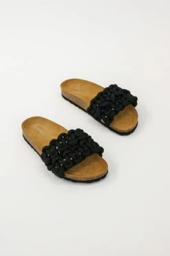 Intentionally Blank NEW ARRIVALS MACRO SANDAL Black