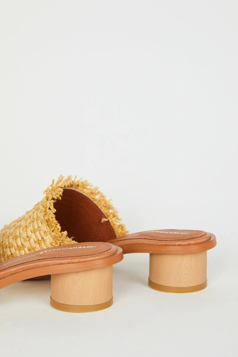 Intentionally Blank NEW SHOES INLAND HEELED SANDAL Natural 7 Intentionally Blank NEW SHOES INLAND HEELED SANDAL Natural