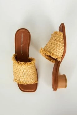 Intentionally Blank NEW SHOES INLAND HEELED SANDAL Natural 10 Intentionally Blank NEW SHOES INLAND HEELED SANDAL Natural