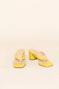 Intentionally Blank TEA HEELED SANDAL Yellow SHOES