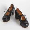 Intentionally Blank SERIF PLATFORM HEEL Black SHOES