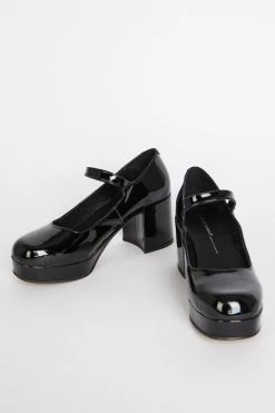 Intentionally Blank MIKA PLATFORM MARY JANE Black Patent