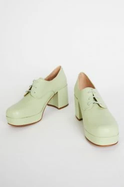 Intentionally Blank ALBANY PLATFORM OXFORD Green Tea SHOES