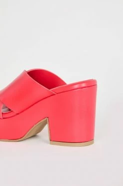 Intentionally Blank NEW SHOES DAME HEELED PLATFORM Cherry