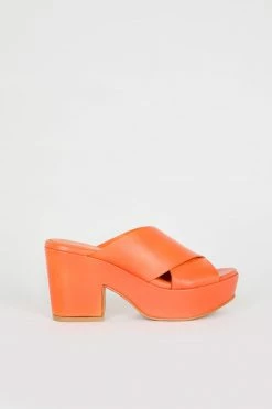 Intentionally Blank NEW SHOES DAME HEELED PLATFORM Orange