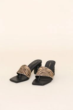 Intentionally Blank KRISTINA HEEL Beige Zebra