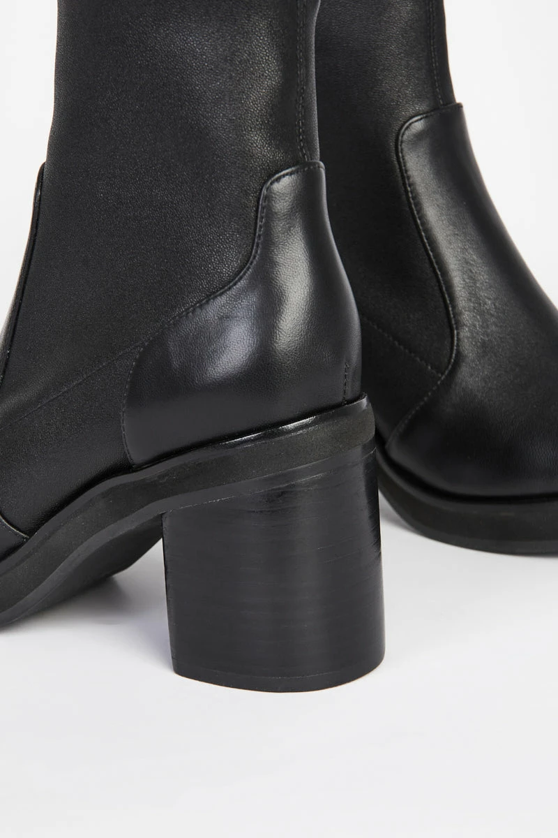 Intentionally Blank SHOES PICO HEEL BOOT Black 7 Intentionally Blank SHOES PICO HEEL BOOT Black