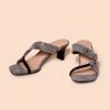 Intentionally Blank BARBA HEELED SANDAL Black Snake SHOES 2 Intentionally Blank BARBA HEELED SANDAL Black Snake SHOES