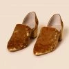 Intentionally Blank PERF-HI HEEL Gold Velvet