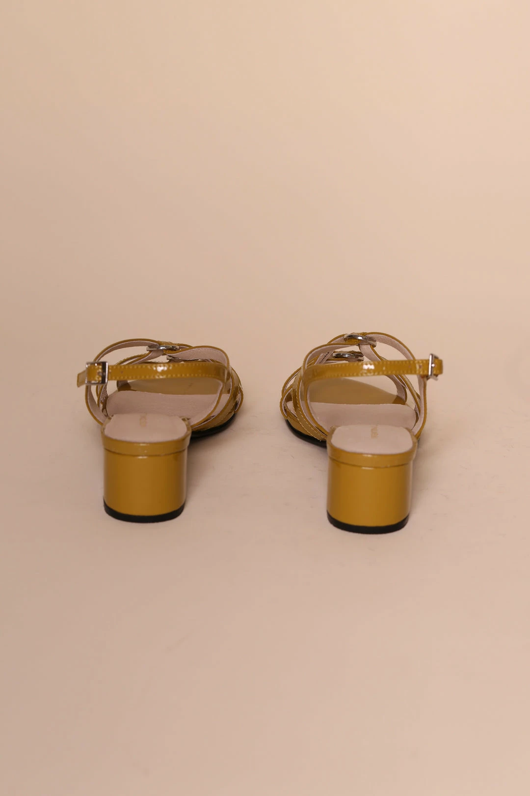 Intentionally Blank KIMORA HEELED SANDAL Mustard Patent SHOES 6 Intentionally Blank KIMORA HEELED SANDAL Mustard Patent SHOES