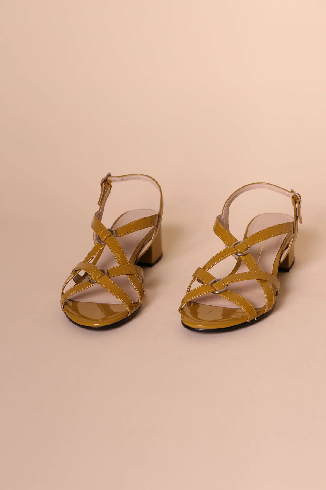 Intentionally Blank KIMORA HEELED SANDAL Mustard Patent SHOES 5 Intentionally Blank KIMORA HEELED SANDAL Mustard Patent SHOES