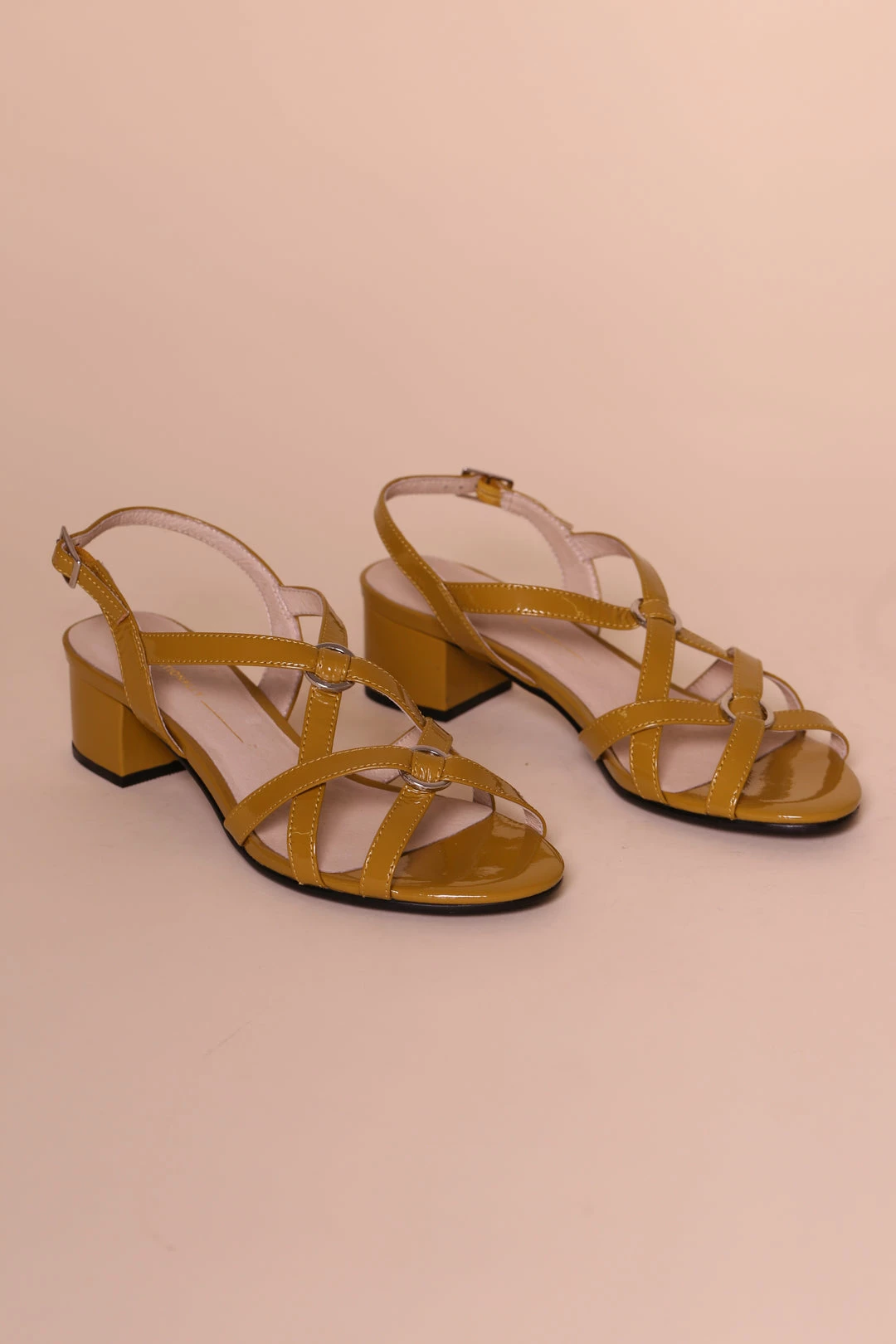 Intentionally Blank KIMORA HEELED SANDAL Mustard Patent SHOES 3 Intentionally Blank KIMORA HEELED SANDAL Mustard Patent SHOES