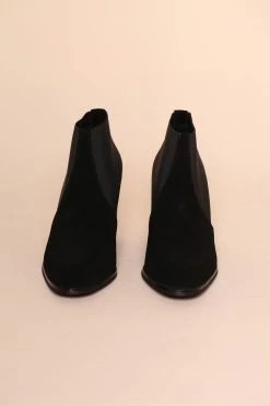 Intentionally Blank MIA HEELED BOOT Black Suede