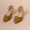 Intentionally Blank SILENCE HEEL Mustard Patent SHOES