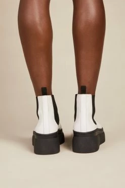 Intentionally Blank KAVIN FLATFORM BOOT White