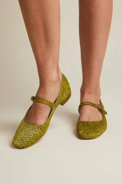 Intentionally Blank SHOES KEMP FLAT Lime Spots