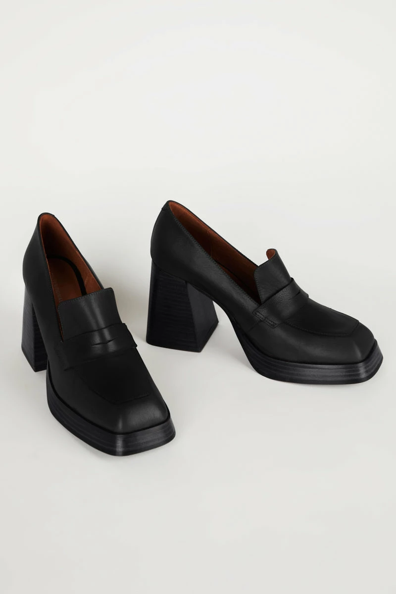 Intentionally Blank SHOES MOORE OXFORD HEEL Black 3 Intentionally Blank SHOES MOORE OXFORD HEEL Black