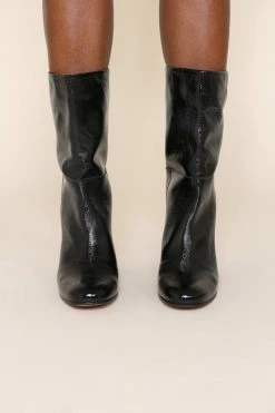Intentionally Blank PAMMY MID LENGTH BOOT Black Patent SHOES 10 Intentionally Blank PAMMY MID LENGTH BOOT Black Patent SHOES