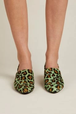 Intentionally Blank SHOES PERF-HI HEEL Green Cheetah
