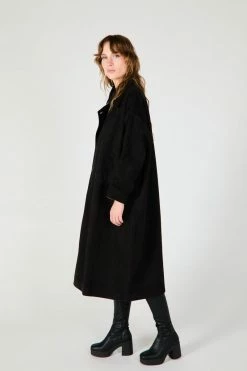 Intentionally Blank PETERS TRENCH BLACK GARMENTS