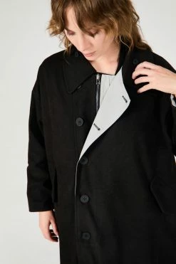 Intentionally Blank PETERS TRENCH BLACK GARMENTS