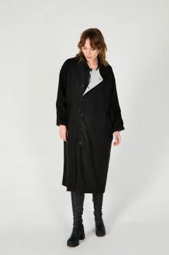 Intentionally Blank PETERS TRENCH BLACK GARMENTS