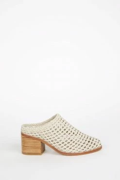 Intentionally Blank CAPS Basket MULE Bone SHOES