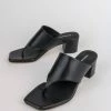 Intentionally Blank ALVA HEELED SANDAL Black