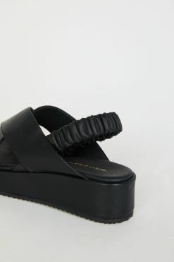 Intentionally Blank STARRY FLATFORM SANDAL Black