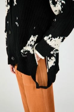 Intentionally Blank SWEDEN CARDIGAN BLEACH OUT