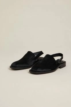 Intentionally Blank TRIP SLIP ON Black Cowhide SHOES