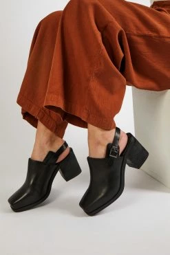 Intentionally Blank HONCHO MULE Black Leather SHOES