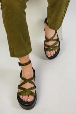 Intentionally Blank SUM-2 FLATFORM SANDAL Khaki SHOES