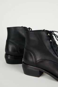 Intentionally Blank WEST HEELED BOOT BLACK SHOES