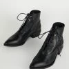 Intentionally Blank WEST HEELED BOOT BLACK SHOES