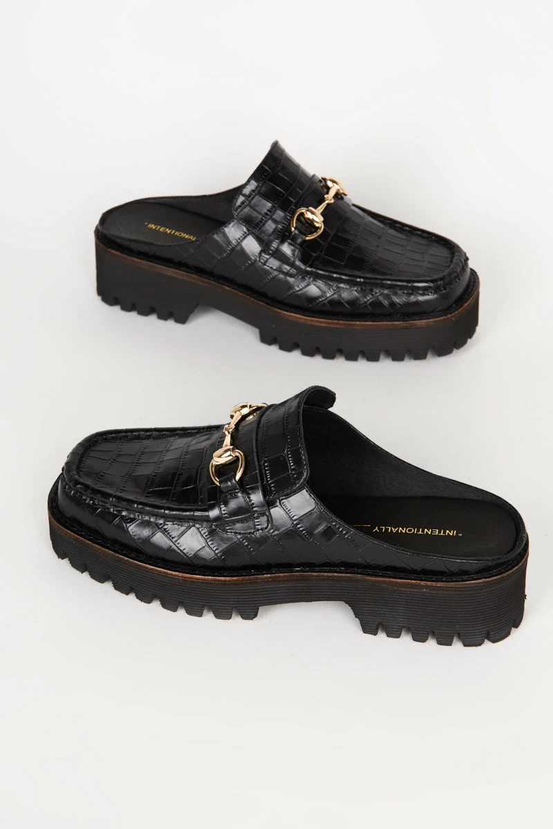 Intentionally Blank KOWLOON LOAFER MULE Black 5 Intentionally Blank KOWLOON LOAFER MULE Black