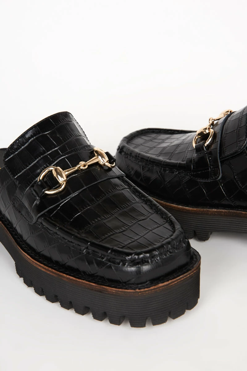 Intentionally Blank KOWLOON LOAFER MULE Black 6 Intentionally Blank KOWLOON LOAFER MULE Black