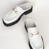 Intentionally Blank KOWLOON LOAFER MULE White