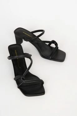 Intentionally Blank WILLOW HEELED SANDAL Black