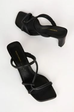 Intentionally Blank WILLOW HEELED SANDAL Black 10 Intentionally Blank WILLOW HEELED SANDAL Black
