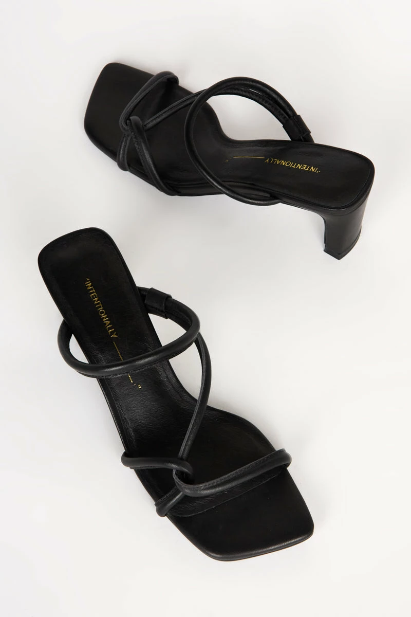 Intentionally Blank WILLOW HEELED SANDAL Black 5 Intentionally Blank WILLOW HEELED SANDAL Black