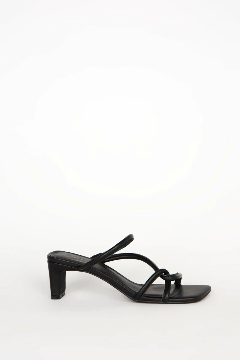 Intentionally Blank WILLOW HEELED SANDAL Black 8 Intentionally Blank WILLOW HEELED SANDAL Black
